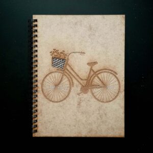 agenda lemn bicicleta