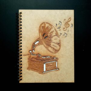 agenda lemn gramofon