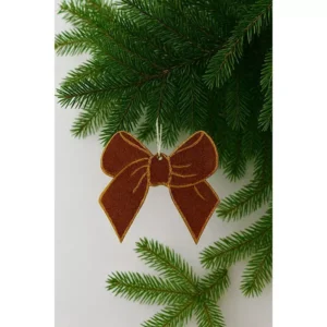 decoratiune craciun lemn funda maro